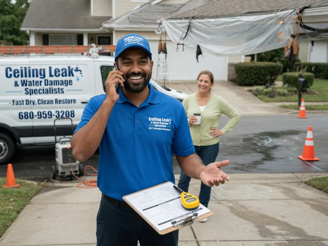 Ceiling Leak Cleanup Linkwood, MD FAQs